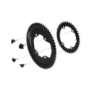 CSixx 2x Shift Rings Shimano 110BCD 50/34T Combo